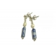 Blue Sodalite and Freshwater Pearl Earrings